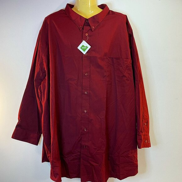 KS Signature Wrinkle-Free Long-Sleeve Button Dress Shirt - Size 22 35/36 BIG NWT - Picture 2 of 6